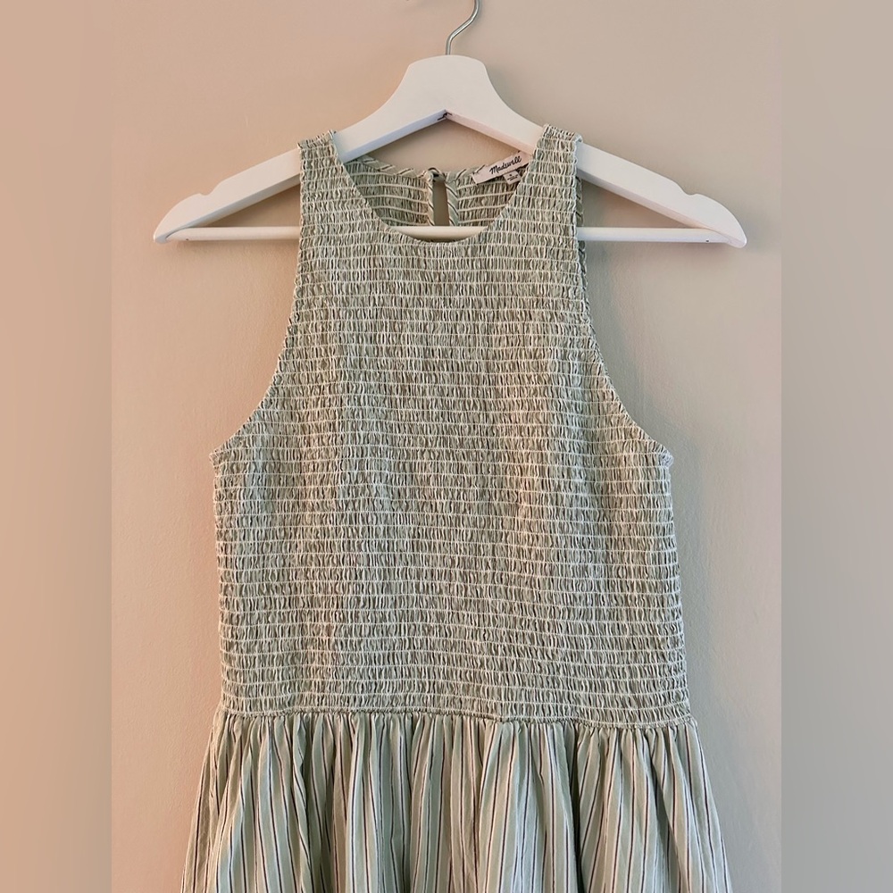 Madewell Light Gray Midi Dress - Picture 5 of 9